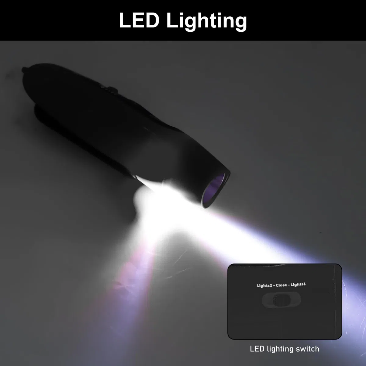 GAOUTO Silbato electrónico con 3 tonos y 2 modos de luz LED, silbato deportivo portátil, silbato de alta frecuencia, silbato de señal al aire libre para entrenadores, árbitros, deportes, supervivencia