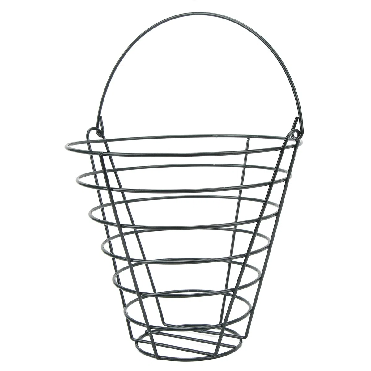 Cesta de almacenamiento de pelota de golf, cesta de almacenamiento de pelota de golf Metal Contenedor ligero de gran capacidad con asa plegable para campo de golf (M (39x30x26,5cm/15,4x11,8x10,4in))