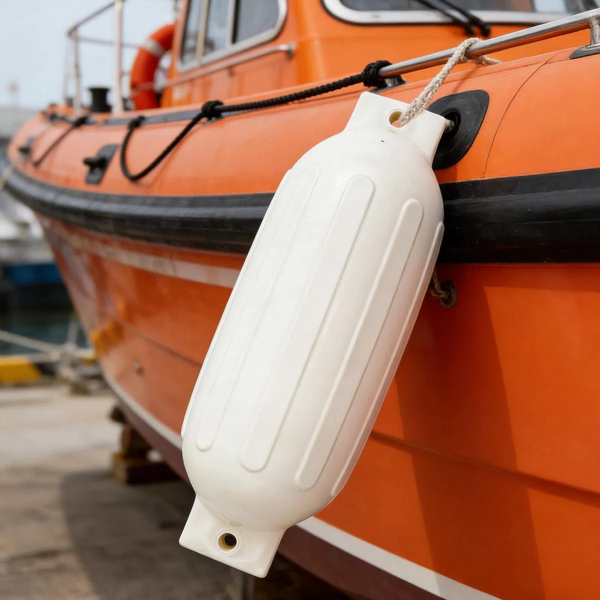 Genérico Inflatable Boat Ball - Marine Mooring Protection Buoy for Yacht Docking | Heavy Duty PVC Air with Cushion Absorption, Watercraft Guard System for Dock Harbor Safety Accessory