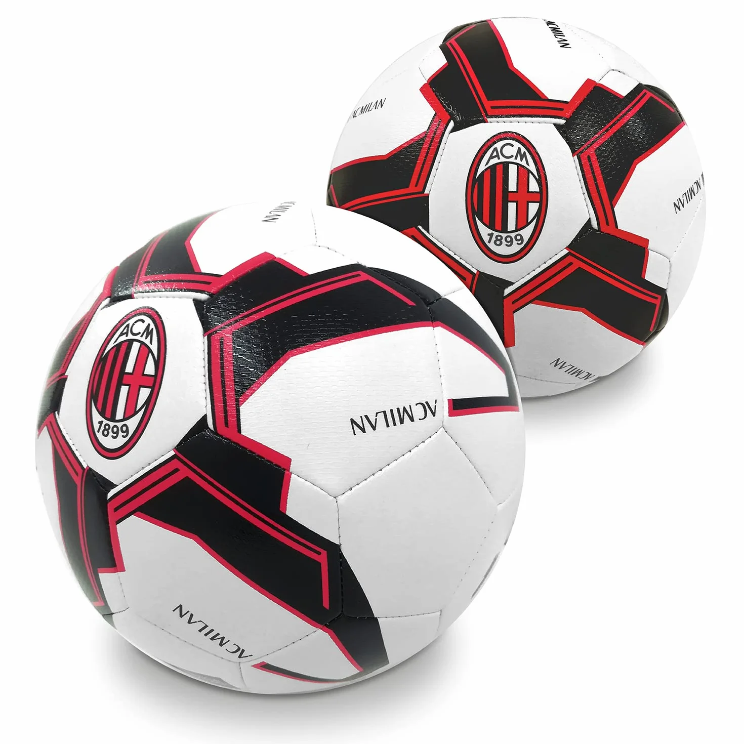 Mondo Sport - Balón de fútbol Cosido MILAN - Producto Oficial - Talla 5 - 400 g - 13643