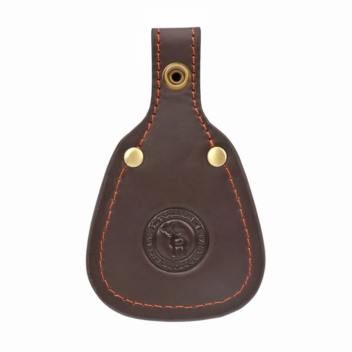 Tirón de Tourbon Pistola de caza Refuerzo de barril Toe Protector Pad Grueso Cuero - Marrón