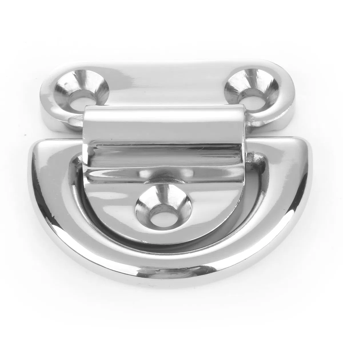 Herrajes Acero Cubierta de Ancla de Amarre Anclaje de Anillo D Inoxidable Almohadilla Plegable Marine Rail Eye SUS316 6 mm 1/4''