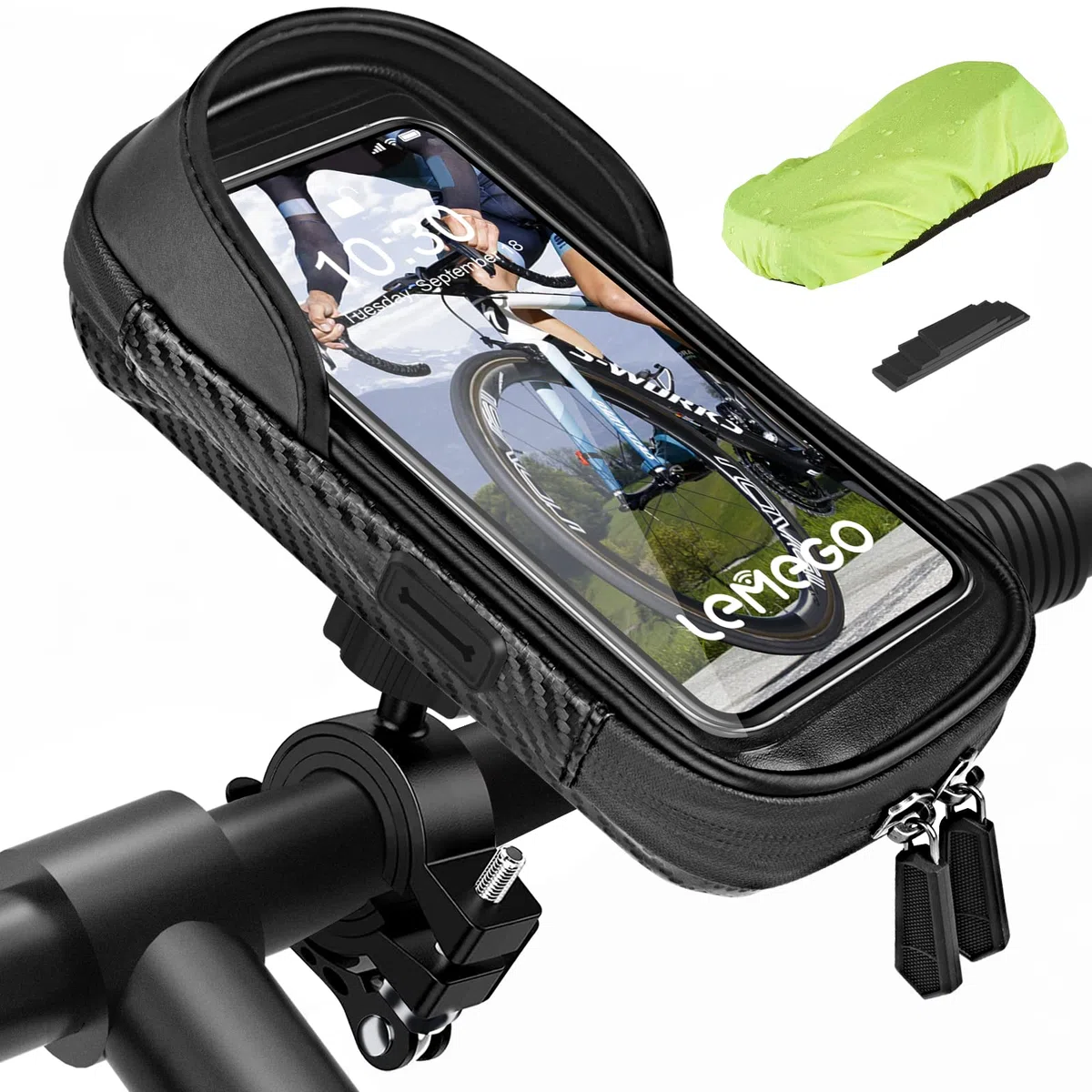 Pieza de fijación para manillar de bicicleta, moto, patinete eléctrico de montaña