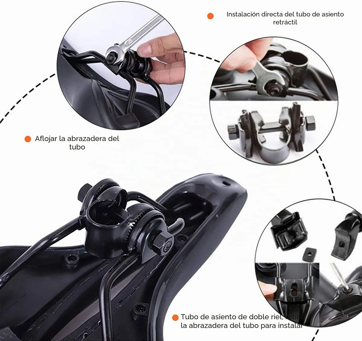 ZONSUSE Sillín de Bici de Gel,Sillin Bicicleta Montaña,Cómodo Asiento Ergonómico de Bici de Gel Antiprostatico Impermeable y Transpirable,para MTB,Bicicleta de Carretera,con Funda Impermeable