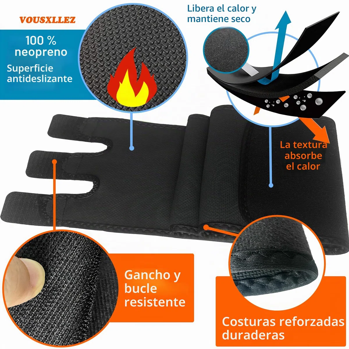 Faja Reductora Hombre Mujer,Faja Abdominal,Efecto Sauna para Sudar,Lumbar y Abdominal para Deportiva,Fitness,Postparto