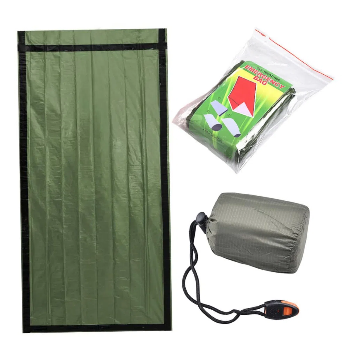 Cabilock Saco de Dormir de Emergencia Ultraligero Persona Manta Térmica Resistente a Rasgaduras Colchoneta Compacta para Actividades al Aire Libre y Situaciones de Primeros Auxilios