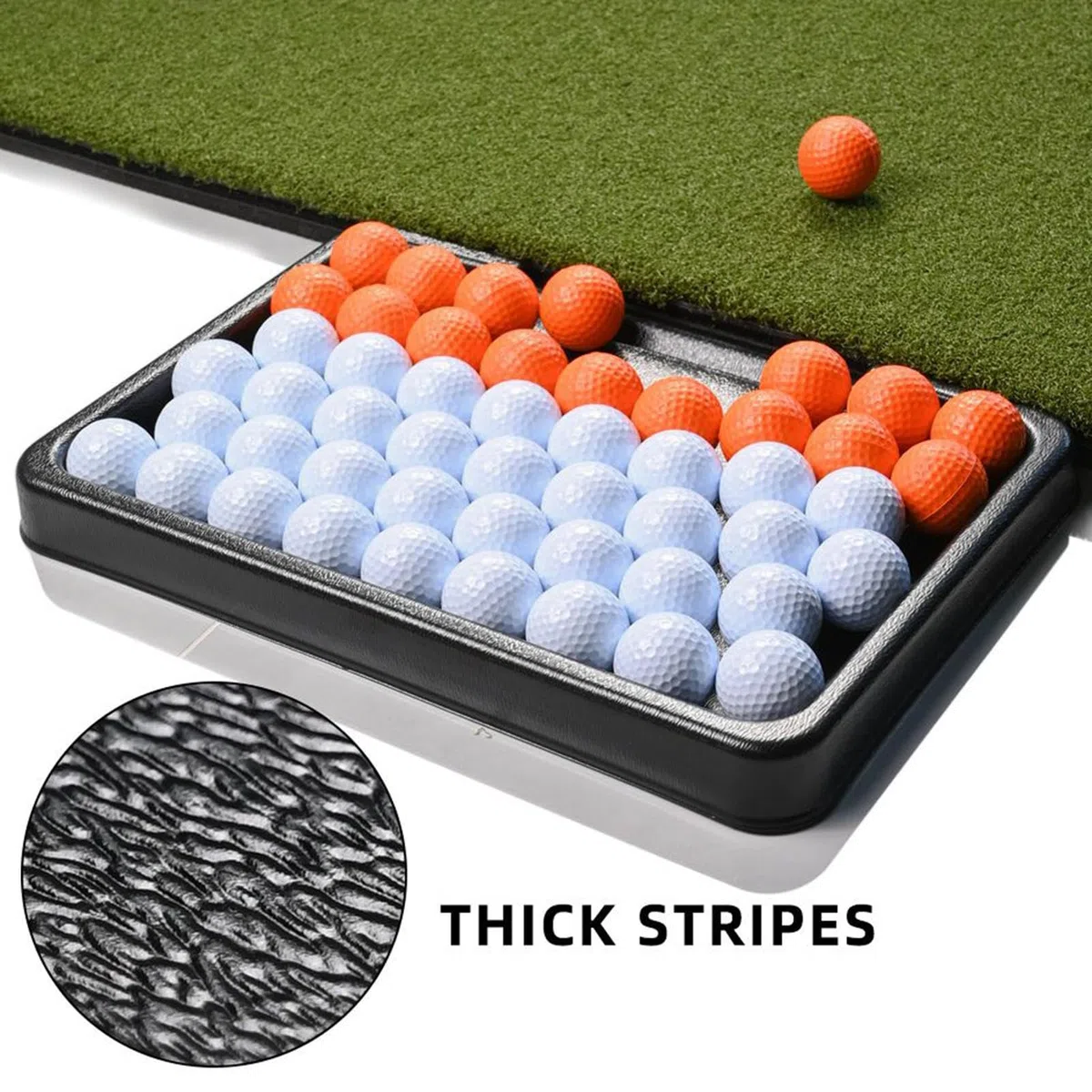 Bandeja de almacenamiento para pelotas de golf con 50+ bolas de capacidad, organizador de pelotas de golf, contenedor para hombres y mujeres, aficionados al deporte, interior y exterior, jardín