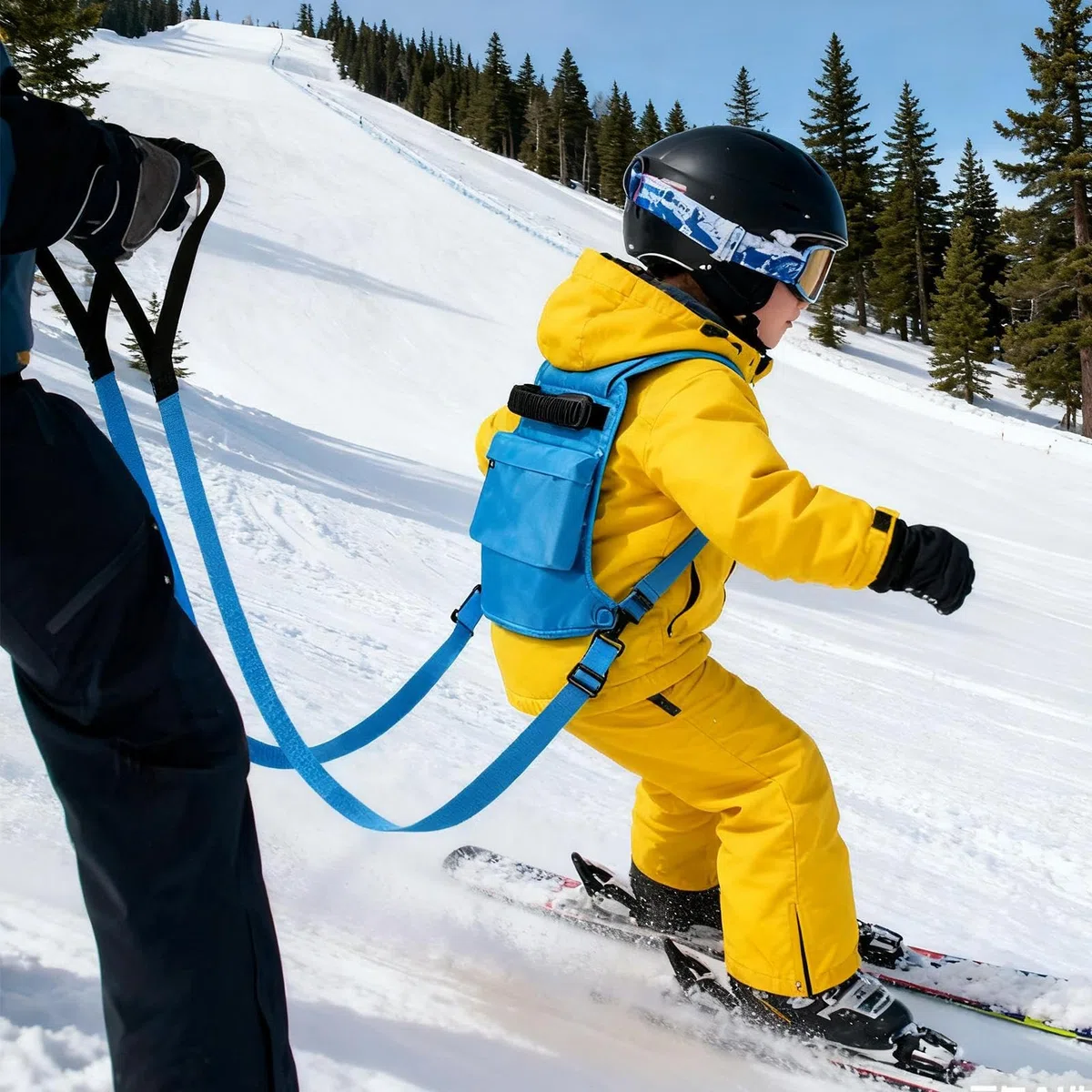 Genérico Arnés de Snowboard para Niños,Mochila Incorporada Con Correas De Práctica Para Deportes De Invierno - Arnés De Esquí Para Bebés - Para Niños, Niñas, Niño Pequeño, Hijo e