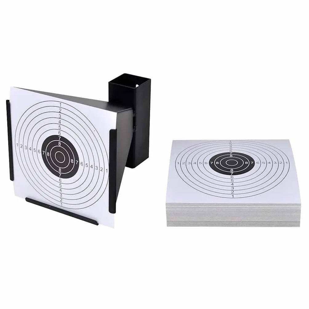 vidaXL Soporte para Blancos de Tiro + 100 dianas de 14 cm