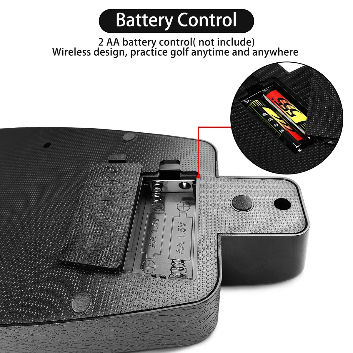Putter de Golf Entrenador de Alfombras Práctica de Golf Portátil Putter máquina de Retorno automático de la Pelota la Pelota para Entrenamiento de Golf en Interiores y Exteriores