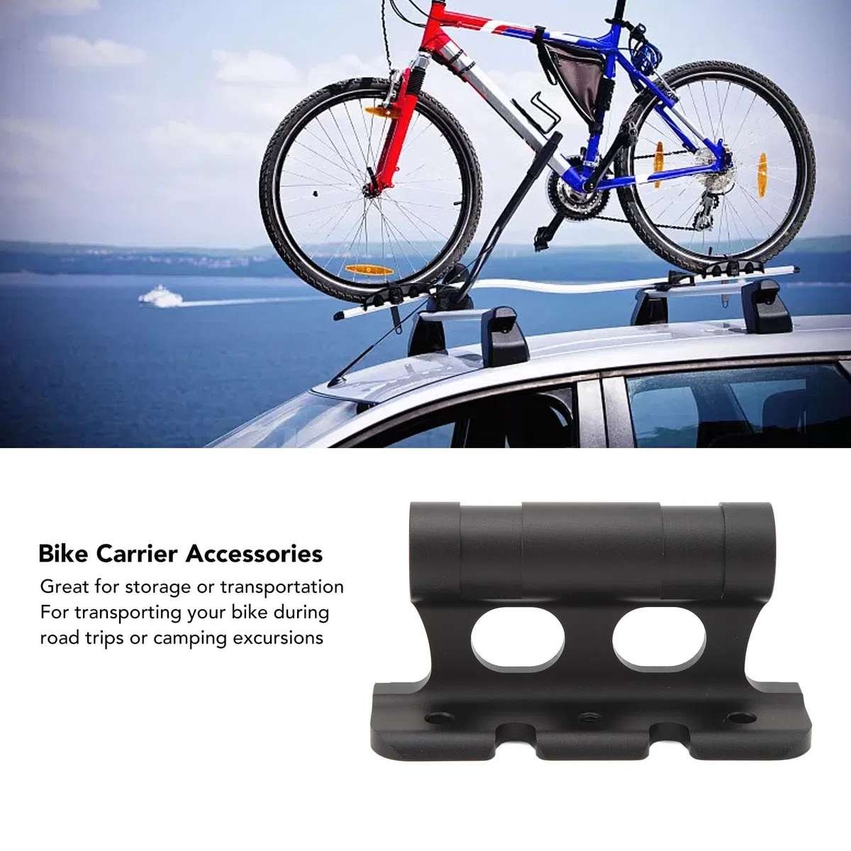 Soporte para Horquilla de Bicicleta, Soporte de Horquilla para Bicicleta Aleación de Aluminio Bloque de Bicicleta Versátil para Camiones/Remolques