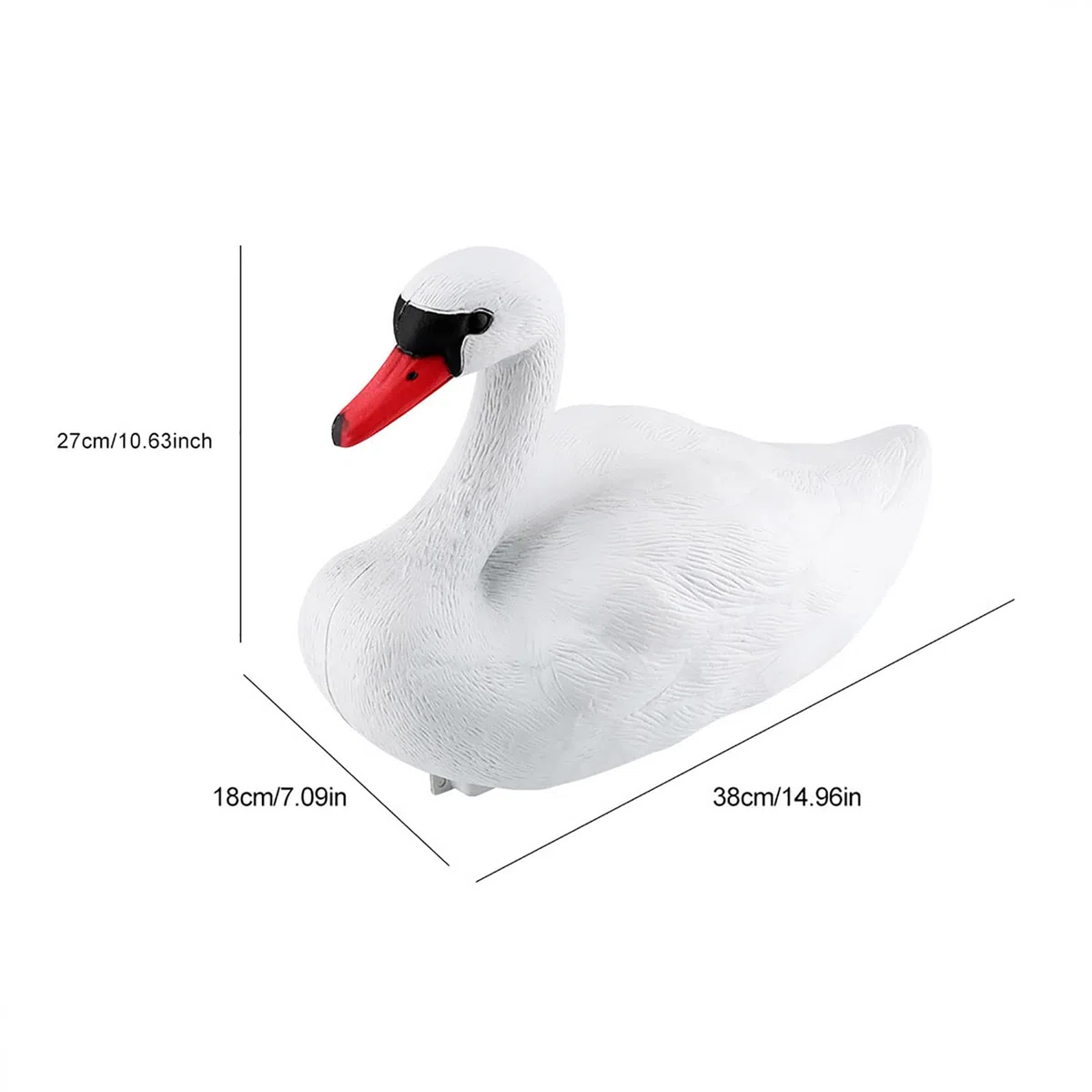 Señuelos Para Gansos, Disuasorio De Patos Para Piscina, Señuelo De Cisne Flotante Para Piscina, Estanque Y Lago, Decoraciones De Jardín, Herramienta Decorativa De Cisne Blanco Exquisito Simulado, Cebo