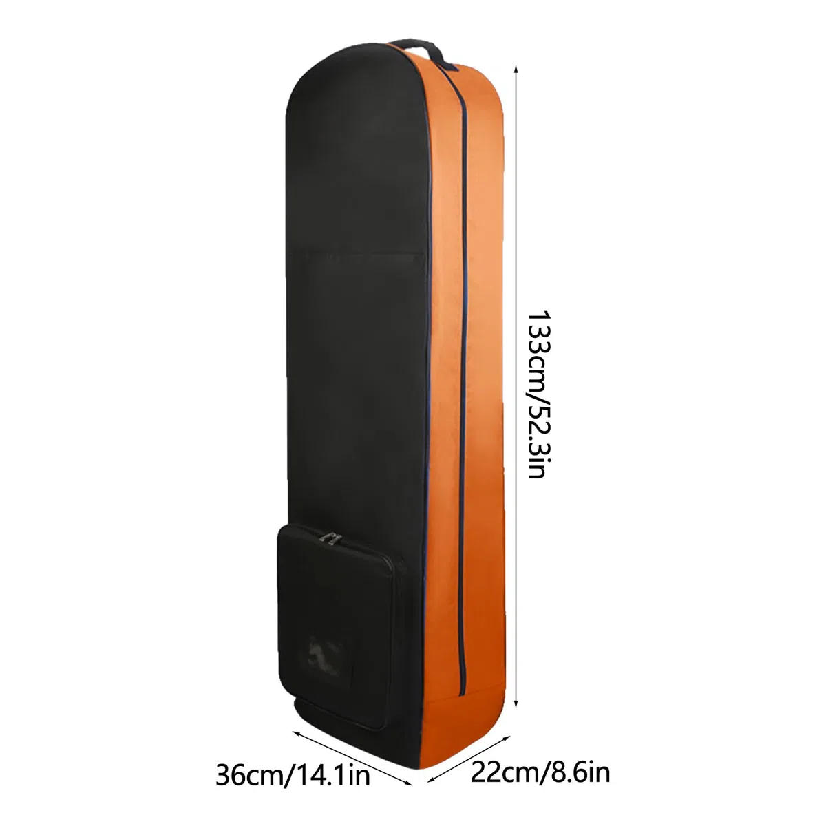 Bolsa de Viaje de Golf para Avión, Bolsa de Golf de Viaje Plegable con Ruedas y Acolchado, Tela de Nailon 630D Impermeable, Portátil Funda Protectora para Palos de Golf y Accesorios para Hombre Mujer
