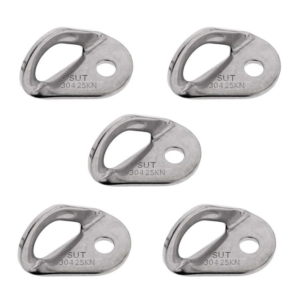 Gazechimp 5 Pedazos de Escalada de Roca Pernos Perchas Colgante de 10mm 25KN/5600Lb Mosquetones