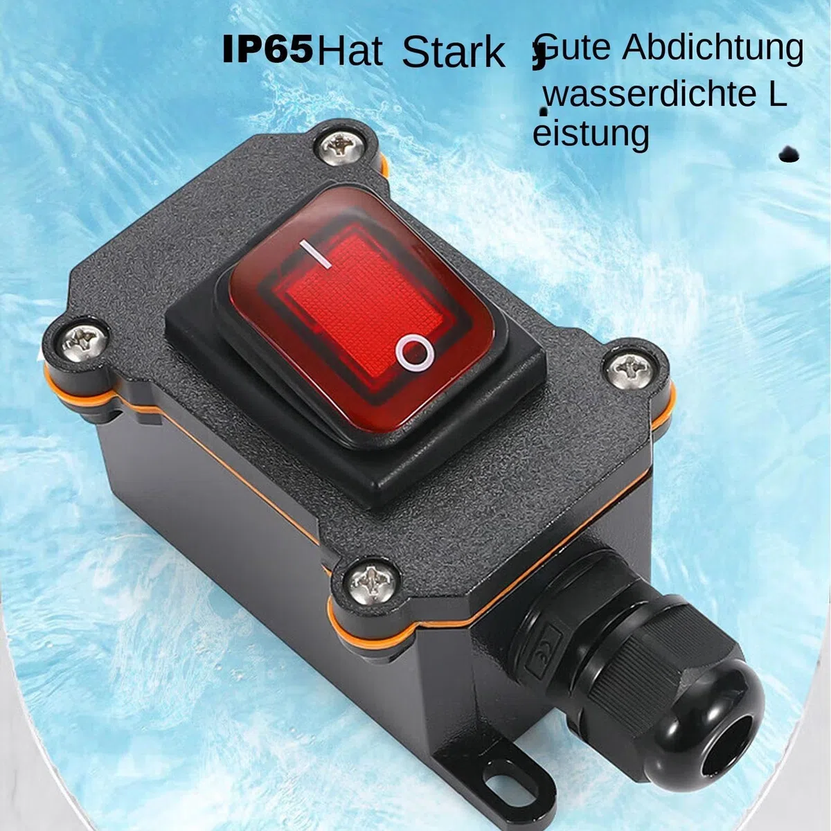 Rocker - Interruptor basculante para barco, encendido automático con cables preparados, para vehículos marinos, automóviles, motocicletas