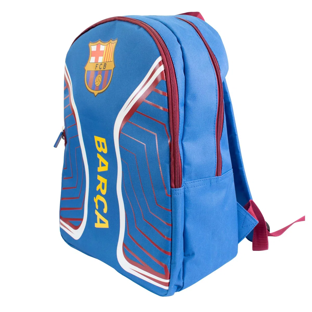 Hy-Pro Mochila grande con licencia oficial del FC Barcelona Flash | Barca, ligera, mochila, escuela, trabajo, regalo, para niños y adultos, Blue, Large