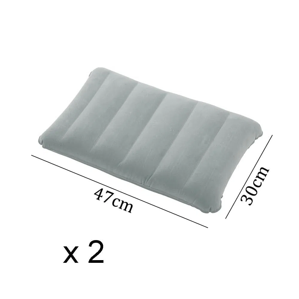 2 piezas Almohadas de Camping Hinchables,Almohada de Playa Hinchable,Ultraligero Cojin de Viaje Hinchable,Almohada de Playa Inflable,Almohada Inflable Camping,para viajes en playa,coche,tren y avión