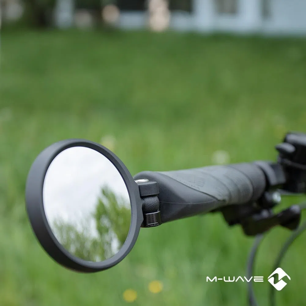 M-Wave Espía Espacio, Espejo De Bicicleta 3D Antirreflectante Y Resistente A Las Explosiones Unisex, Negro (Black), Valor No Encontrado