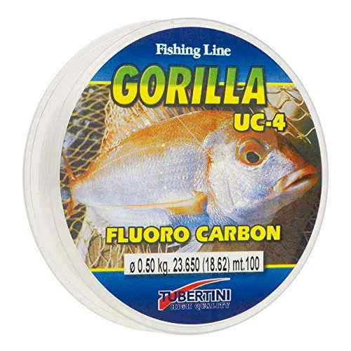 Tubertini Hilos de Pesca Gorilla UC-4 0.400 mm 100 m Fluorocarbono Spinning Surfcasting Boloñesa