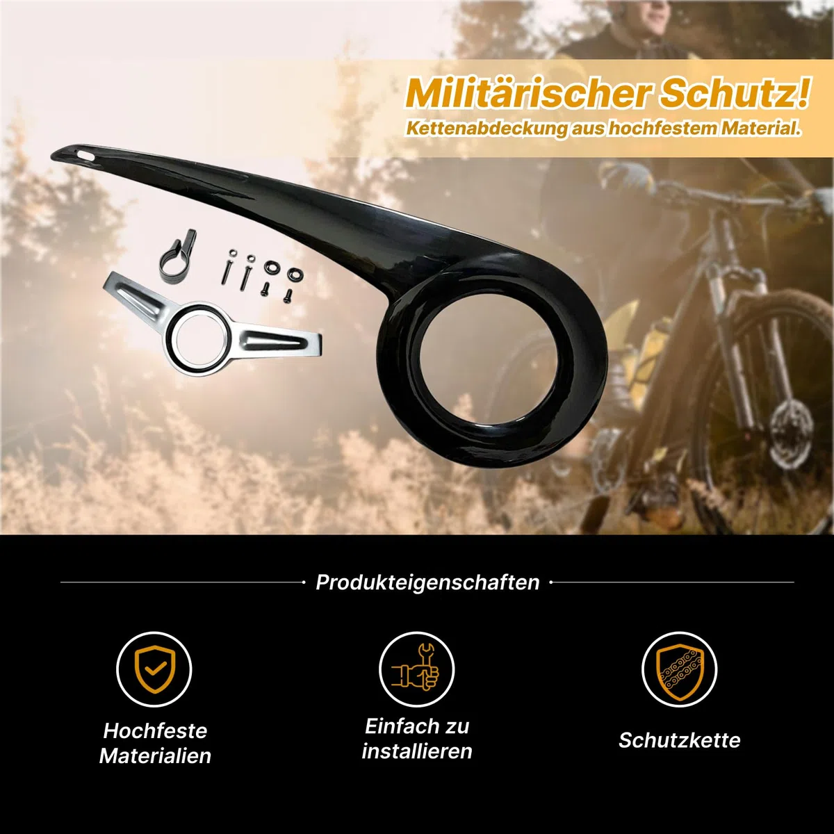 Baoblaze Accesorios de Ciclismo de reemplazo de la Cadena de Bicicletas Que desplaza la protección cigüeñal de la Cadena de Bicicletas