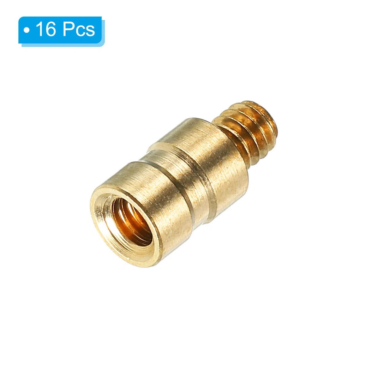 PATIKIL 25 Granos Latón Inserto de Flecha de Tiro con Arco, 16pcsTornillos de Inserción de Flecha de Cobre Latón para Flechas de Carbono de 0.244/6.2mm