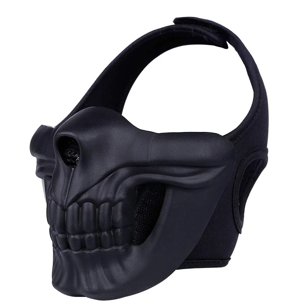 Máscara táctica para airsoft, paintball, camuflaje, fiesta de Halloween, cosplay, media cara