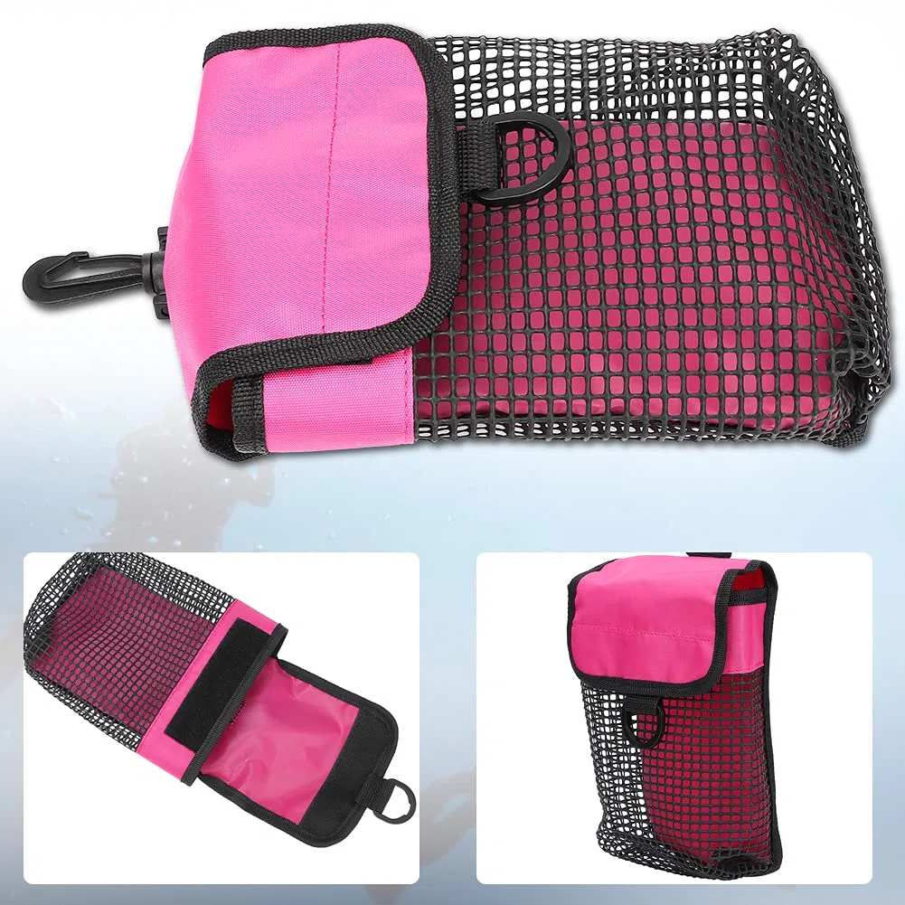 Bolsa De Buceo Malla Para Esnórquel, Natación Lona Resistente Net Paquete Equipo Ligero Portátil Al Aire Libre Con Hebilla Pesca Unisex Adulto Mesh Equipment Deportivo Bag Pool Playa Viajes Gimnasio