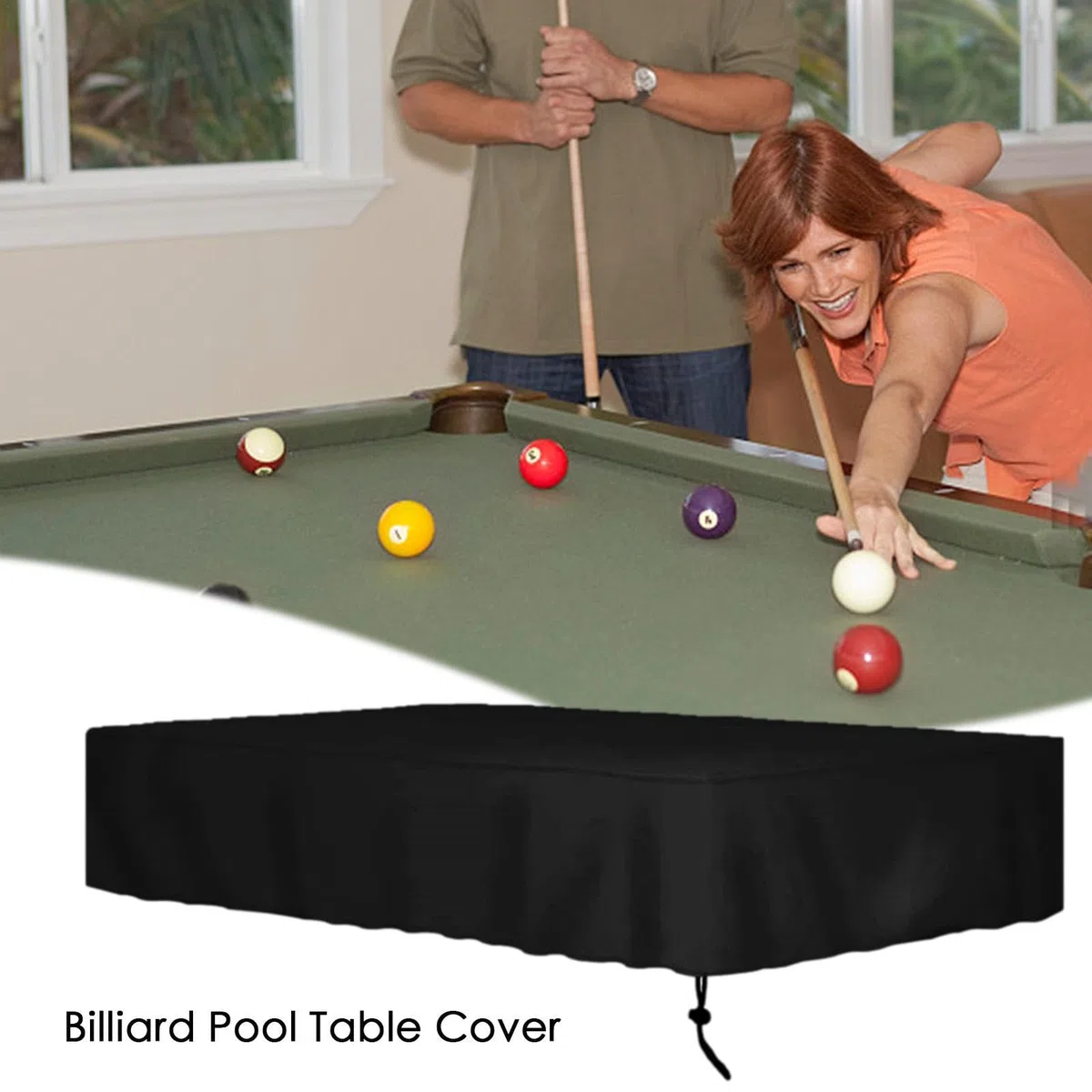 9FT Cubierta Para Mesa De Billar, Tela Oxford 210D Cubierta Impermeable Para Billar, Funda Protectora Para Billar, Protector Billar Revestimiento Impermeable