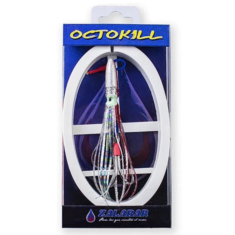 Octokill TD | Señuelo Currican 5/0 de Acero Inoxidable, 1 Pieza, Punta de Lanza, Blanco