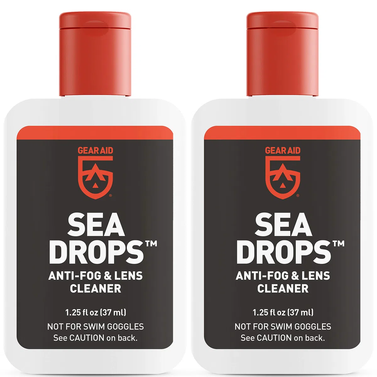 GEAR AID Sea Drops Anti-fog and Cleaner for Dive and Snorkel Masks, 1.25 FL oz