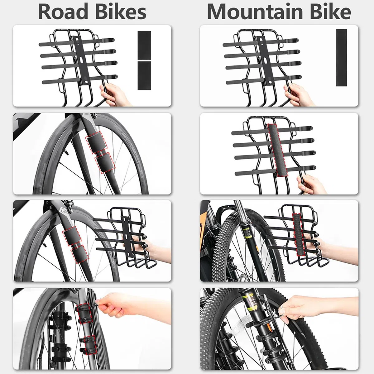 Portaequipajes para bicicleta, portaequipajes para bicicleta, portaequipajes ligero para bicicletas de carretera, bicicletas de ciudad, bicicletas de montaña