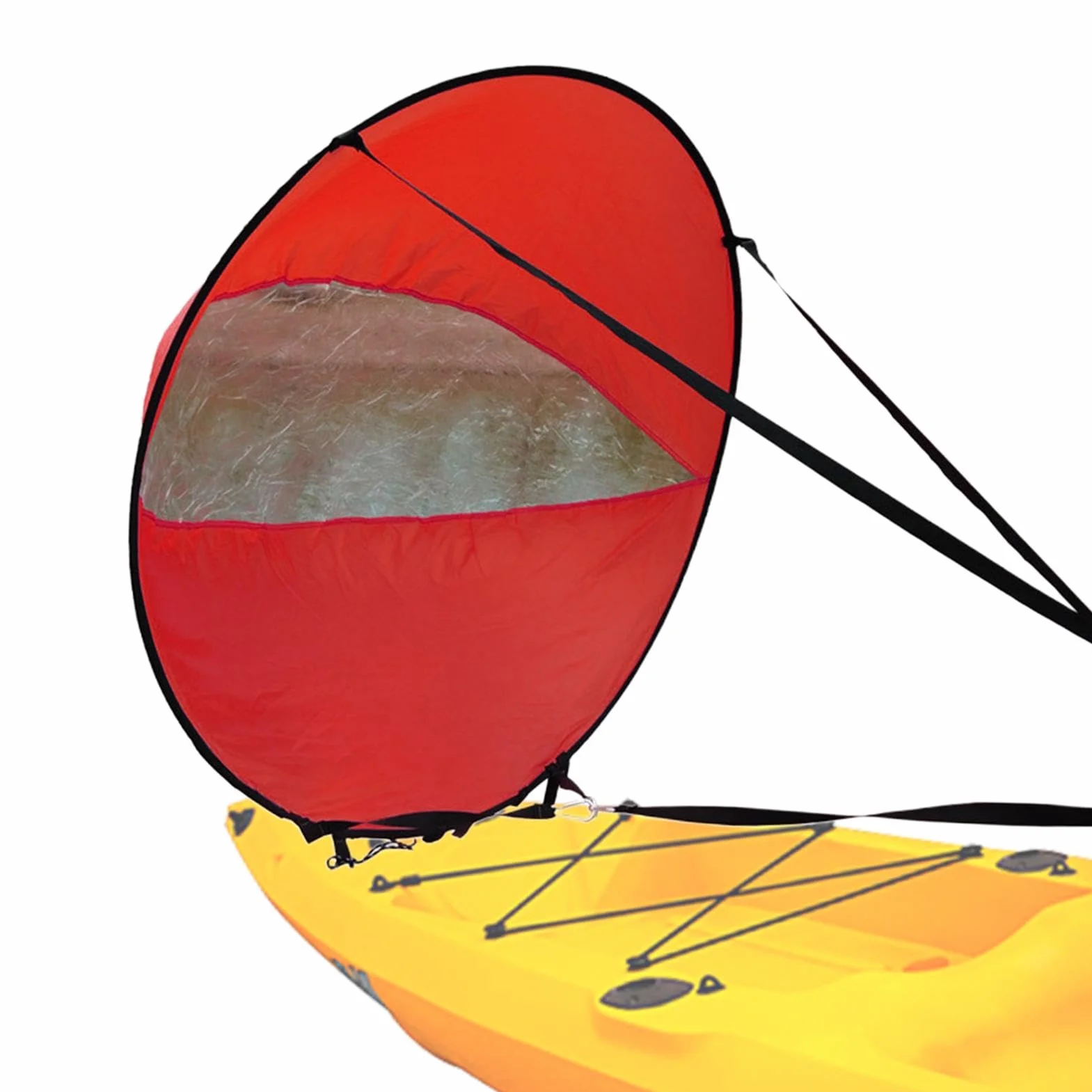 108cm Kayak Wind Sail, Vela De Viento para Barco Kayak, Velas De Kayak Plegables para Tabla De Paddle Velas De Windsurf, Portátil Downwind Wind Paddle para Kayak Canoas Botes Inflables