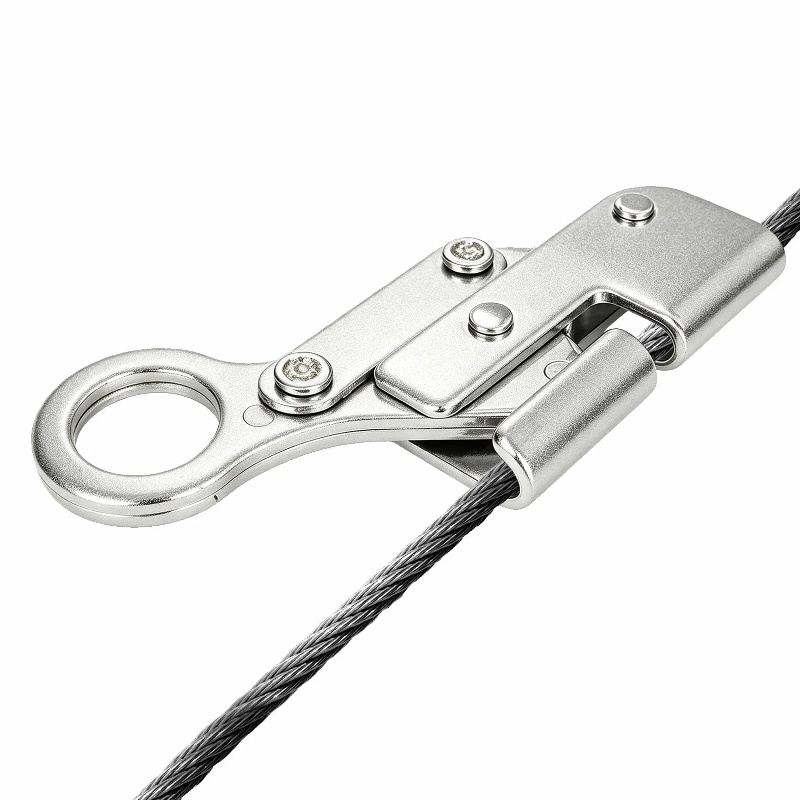 Grabe De Cuerda De Escalada, Dispositivo De Aseguramiento De La Protección Contra Caídas De La Caída Del Acero De La Cuerda Del Acero De 8-12 MM Para El Trabajo Aéreo Al Aire