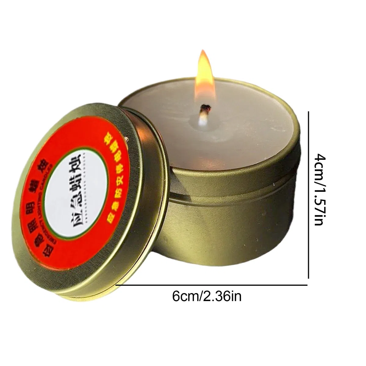 Velas De Supervivencia Con Duración Prolongada,Vela De Emergencia Para Cortes De Luz - Juego De 10 Dispositivos De Iluminación Sin Olor Para Acampada, Picnic Y Equipo De Supervivencia En La