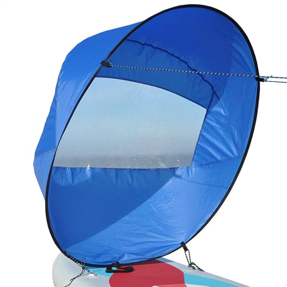 Kayak Wind Sail | Kit de vela de kayak de viento de viento plegable | Kit portátil de vela de viento | Vuelto a favor del viento la paleta de aire | Barda de velas para kayaks, canoas, botes inflables