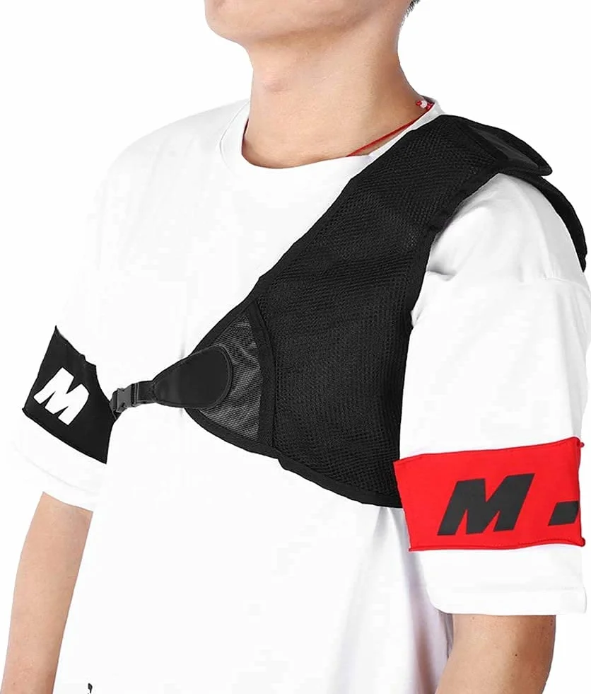 Namvo Protección de pecho para tiro con arco, protector de pecho ajustable de nailon para disparo, protección de arco izquierdo para disparo, caza, accesorios de tiro con arco
