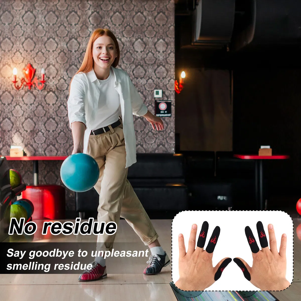 BOXOB 120uds Cinta Pulgar Bowling Llama, Antitranspirante Cinta Dedos para Jugadores de Bolos Precortada Protector Pulgar para Hombres Mujeres Accesorios de Bolos Mejor Agarre & Comodidad