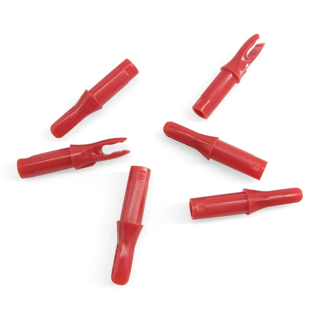 SHARROW 100PCS Archery Arrow Nocks ID 6.2mm Inserto de plástico Tail Nock Pin para Arrow Tails Reemplazo de culatines, Arrow Shaft End Accesorios para Tiro de Caza