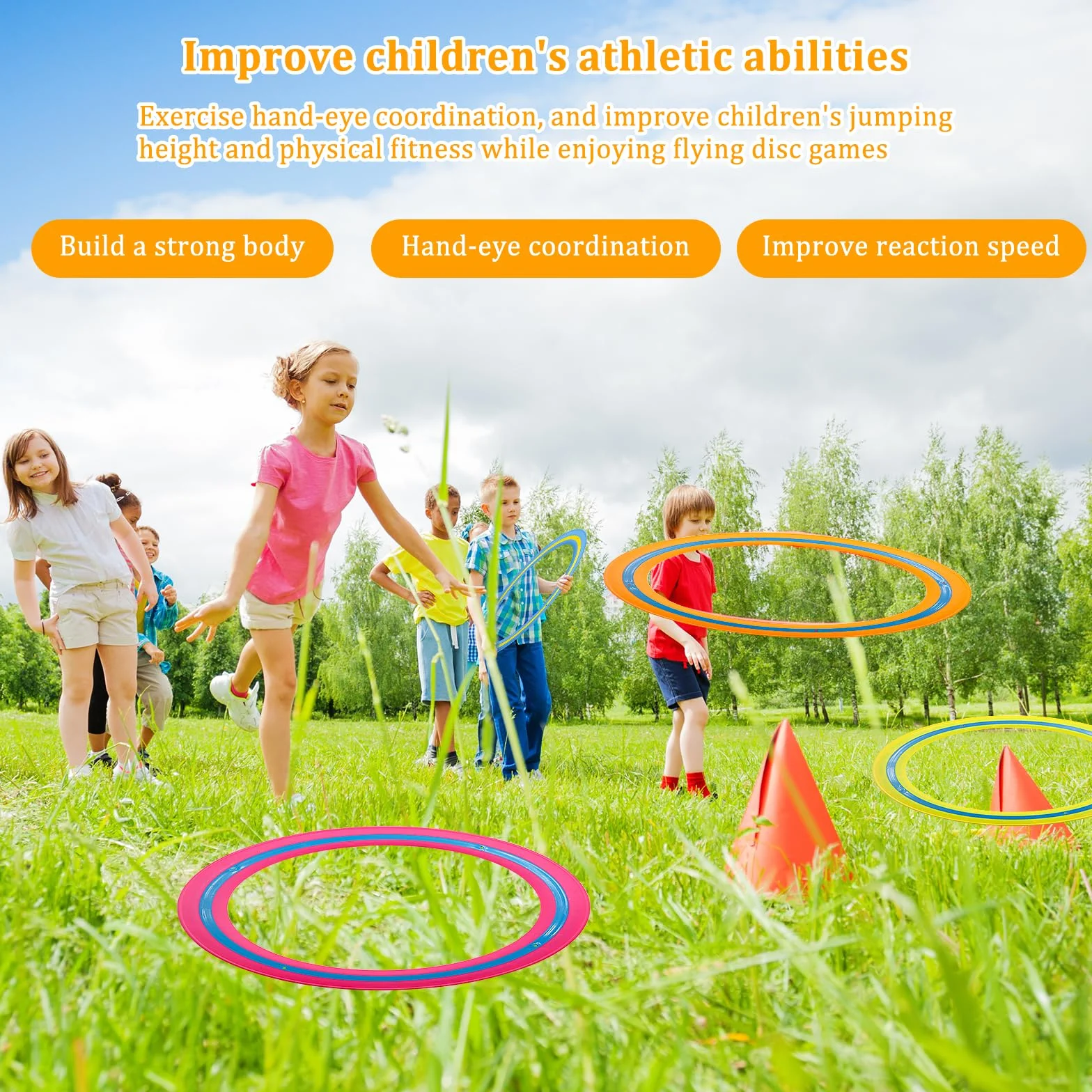 4 Piezas Anillos de Lanzamiento,Anillos de Frisbee,Outdoor Flying Disc 25cm,Juegos de Playa para Niños para la Playa Juegos de Fiesta o Tiempo en Familia(Azul,Naranja,Verde,Rosa Rojo)