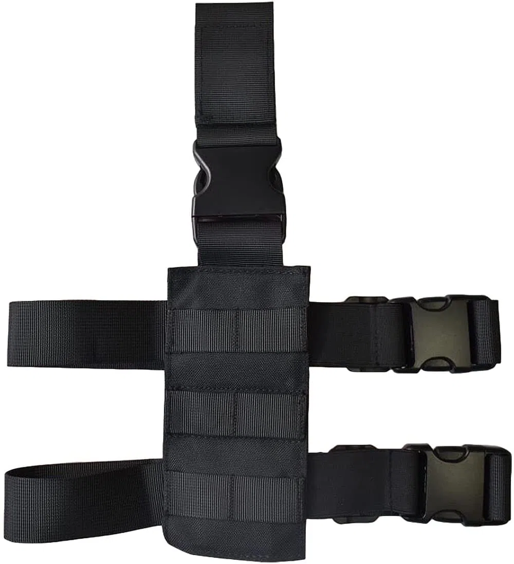 Tactical Molle Drop Leg Gun Platform Platform Universal Magazine Pouch Musigh Rig Banner Adaptador de Lanzamiento rápido Gear de Caza