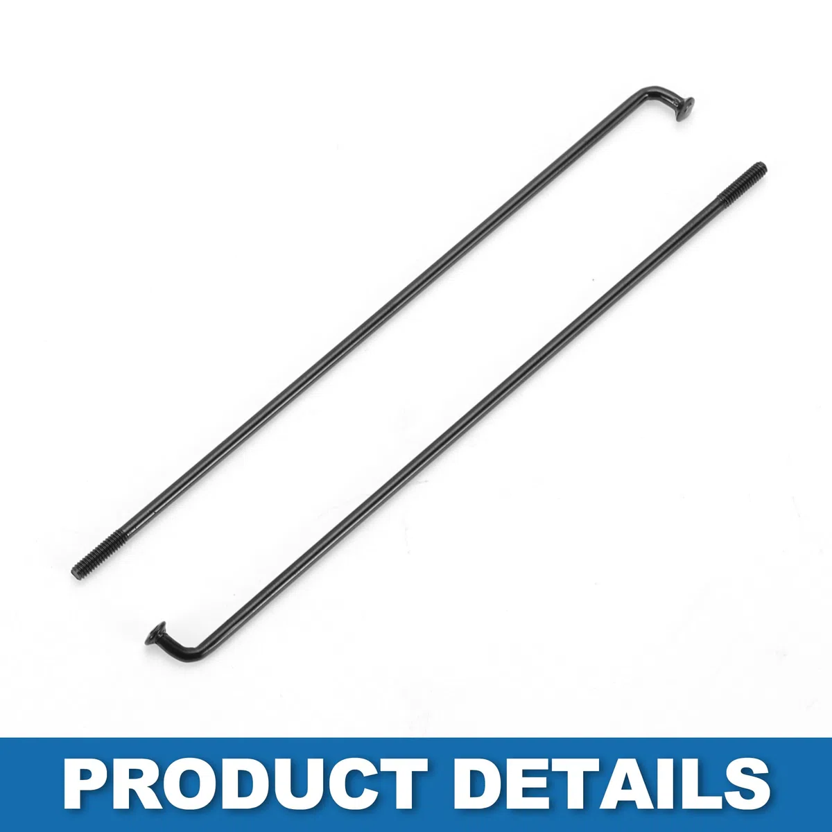A ABSOPRO Radios para Bicicleta 14G, radios de Acero Negro para Bicicleta de montaña, 36 Unidades. 135mm