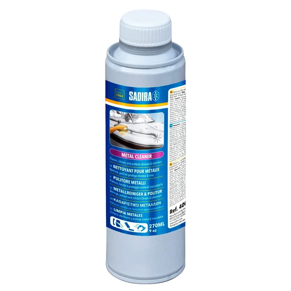 Sadira | Limpia Metales. Limpia, pulimenta y renueva. Protege y abrillanta latón, Cobre, Aluminio y Acero Inoxidable