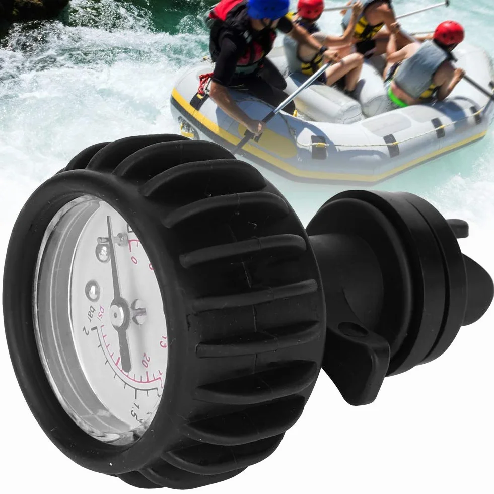 Manómetro de Presión para Botes Inflables Alta Precisión 30 PSI Medidor de Aire Inflable Barco Accesorio de Hinchado Seguro