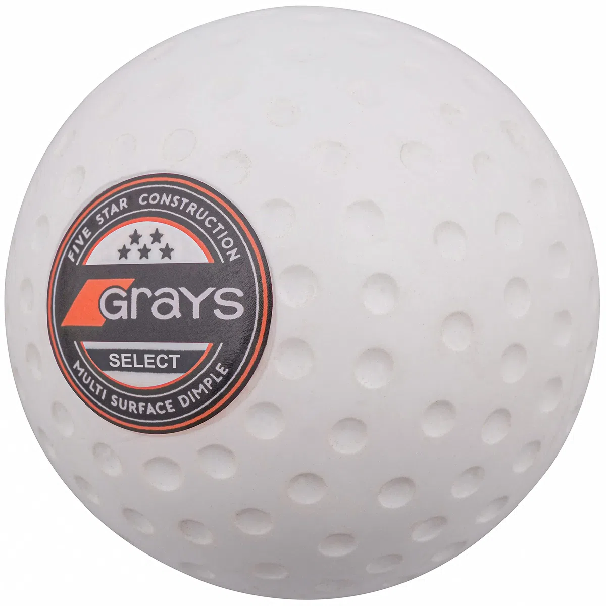 GRAYS Select Bola Hockey Hierba Alto Nivel, Adultos Unisex, Blanco, 5,5