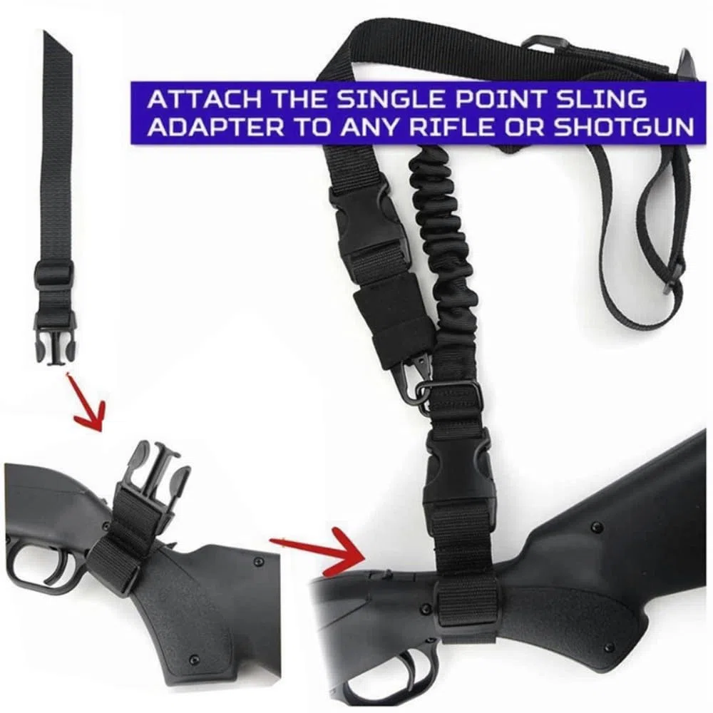 ACEXIER Táctico Gun Sling Correa de Hombro Cuerda al Aire Libre Airsoft Rifle Correa Cinturón con Hebilla de Metal Accesorios de Caza