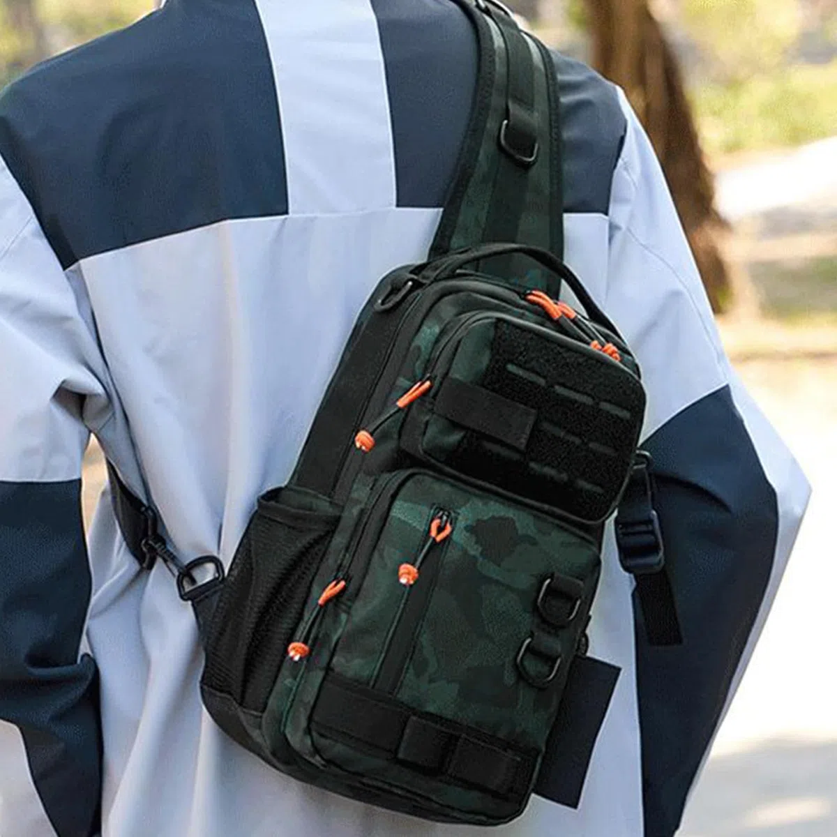 Mochila De Pesca,Bolsa Impermeable Resistente para Señuelos - Suministros de Pesca para Deportes al Aire Libre Bolsa Mensajero Agua Dulce Agua Salada Viaje Camping Senderismo Kayak
