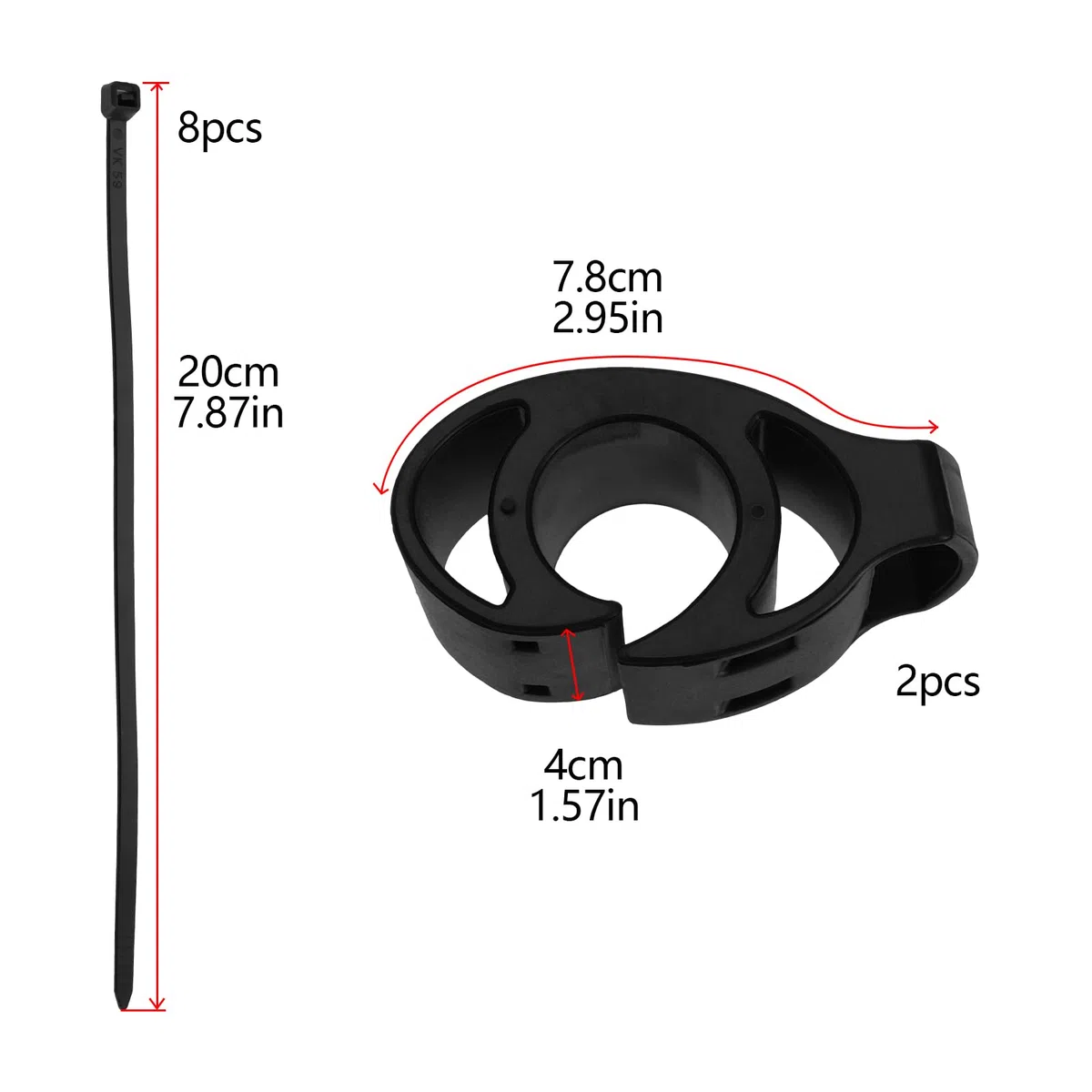 The Lord of the Tools 2 Piezas Soporte para Reloj de Bicicleta Soporte para Reloj de Bicicleta Compatible con Fitbit Compatible con Garmin Compatible con Polar Accesorios de Soporte