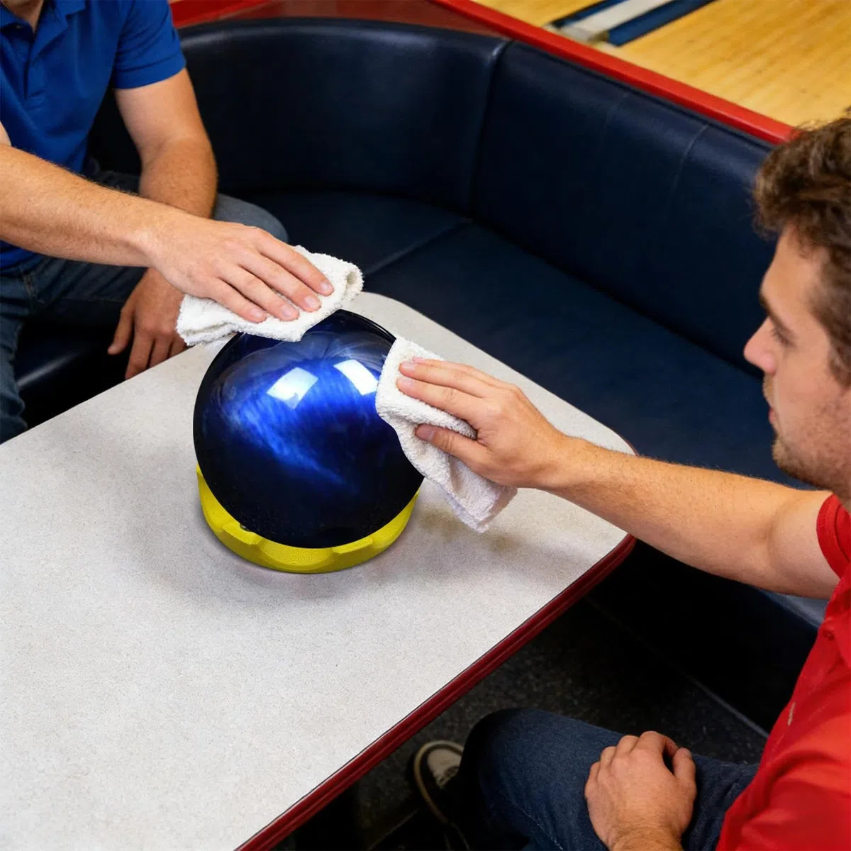 Soporte giratorio para taza de bolos, giratorio de 360 grados, agarre multiángulo, antideslizante, soporte de taza de bola de bolos, para pulir el mantenimiento deportivo y moler para el hogar