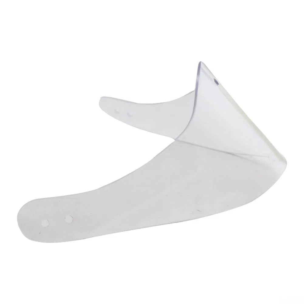Casco de portero de hockey sobre hielo con media visera de policarbonato transparente y protector de cuello para protección de portero, diseño semicírculo, 28,5 x 15,5 x 12 cm, 100 g