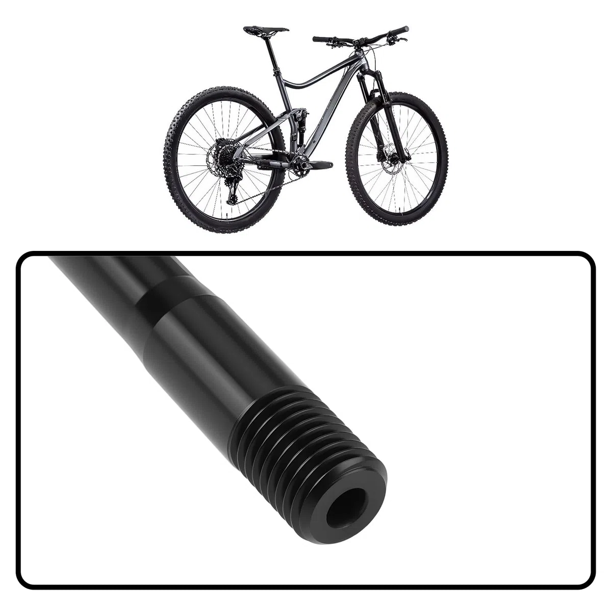 Eje Pasante Delantero m12 x 1,5 12 mm 117 mm o 160 mm Compatible con Giant TCR Defy Propel Contend Revolt TCX FastRoad